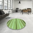 thumbnail image 4 of Ahgly Company Machine Washable Indoor Round Transitional YellowGreen Area Rugs, 4' Round, 4 of 7