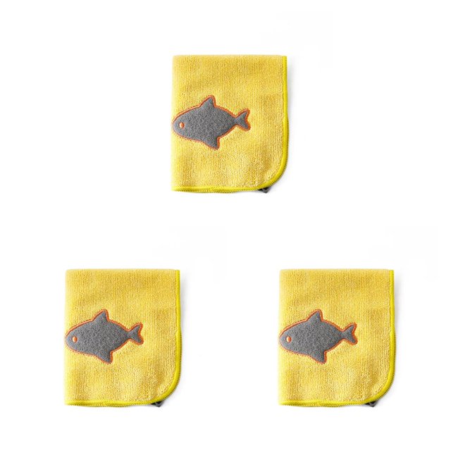 Injueey Paño de cocina de microfibra gruesa absorbente de agua, paño para colgar en la pared, tenedor, trapo, vajilla, toalla para fregar, Type1 NO1