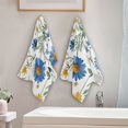 thumbnail image 2 of Yayeee Hand Towels for Bathroom Set of 2 Quick Dry Super Absorbent Soft Hand Shower Towels, 28" x 14", Blue Floral, 2 of 8