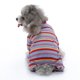 thumbnail image 3 of Perrito cuadrúpedo cuello alto camisa a rayas de colores suave pijama de cachorro, 3 of 5