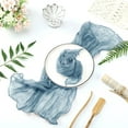 thumbnail image 2 of MERILER Boho Style Crinkle Cloth Napkins: Orange Polyester Pleated Napkins for Weddings and Parties - Elegant Table Decoration (Set of 1), 2 of 5