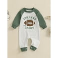 thumbnail image 5 of Elippeo Baby Boy Jumpsuit Fashion Long Sleeve Round Neck Football Print Newborn Romper Playsuit 3 6 12 18 Months, 5 of 10