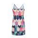 thumbnail image 4 of ICHUANYI Clearance Women'sCasual V Neck Sleeveless Dresses Stripe Splicing Sling Belt Mini Dress(Pink, XL) Ichuanyi Ichuanyi, 4 of 6