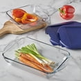 thumbnail image 3 of Anchor Hocking 4-Piece Rectangle Glass Bakeware Set with 2Qt and 3Qt Dishes and Lids, 3 of 10