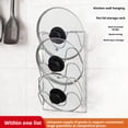 thumbnail image 2 of QenASHaing 5-Tier Pot Lid Organizer for Cabinet Door or Pantry Wall, Pots and Pans Lid Holder Rack, Glass or Metal Pan Covers Cabinet Organizer Kitchen Storage - Chrome Finished, 2 of 11