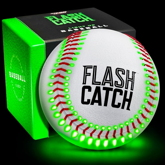 Light Up Baseball - Sports Gifts for Boys - Ball Accessories Gear Gift Ideas for Teenage Boy - Glow in Dark Balls - Cool Stuff Toys Games for Teen Kids Players Age 8, 9, 10, 11, 12, 13,