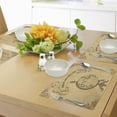 thumbnail image 4 of Ambesonne Retro Place Mats Set of 4, Adventure Words, Standard Size, Sand Brown Black, 4 of 6