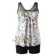 thumbnail image 5 of Traje de baño de 2 piezas para mujer, trajes de baño para mujer, traje de baño de dos piezas con estampado de rayas y espalda de tirantes para mujer, vestido de baño para mujer, 5 of 6