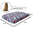 thumbnail image 2 of Chevron Pet Bed, Zigzag Pattern Downward Parallel Lines Hipster Bohemian Style Grunge Illustration, Resistant Pad for Dogs and Cats Cushion with Removable Cover, 24" x 39", Multicolor, by Ambesonne, 2 of 4