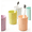 Style B, variant on GIXUSIL 5-Pack Plain Color Fashion Minimalist Plastic Creative Toothbrush Cup, Bathroom Tumbler,Rinsing Cup, Drinking Cup, Matching Couple Cups