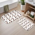 thumbnail image 2 of Football Helmet Brown Pattern Bath Mat Set Of 2,Non-Slip Rug for Bathroom,Kitchen,Bedroom,Entrance, 30x17 and 23.5x15.7 Inches, 2 of 5
