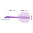 thumbnail image 2 of Uxcell Integrated Dart Shaft Flights, 6 Pack Durable Dart Flight Set, Purple, 2 of 5