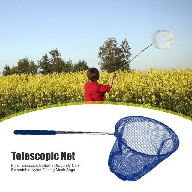 Bolsas extensibles de malla para peces con redes telescópicas para insectos y mariposas para niños (azul oscuro) Ehuebsd Para estrenar