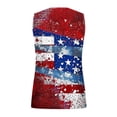 thumbnail image 5 of HAPIMO Women's Summer Tank Tops Scoop Neck Blouse Front Button Ribbed Camisole Casual Slim Fit Camis Vest July 4th Print Tops Sleeveless Shirts for Girls Sales Red L, 5 of 5