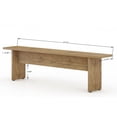 thumbnail image 3 of NoMad 67.91 Rustic Country Dining Set of 3 in Nature, 3 of 7