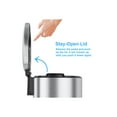 thumbnail image 5 of iTouchless SoftStep - Poubelle - Semi-Ronde - Couvercle Rabattable - 3 gal - Pédale - Acier Inoxydable - Acier Inoxydable, 5 of 5