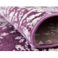 thumbnail image 6 of Unique Loom Indoor Rectangular Distressed Traditional Area Rugs Purple/White, 3' 3 x 5' 3, 6 of 8