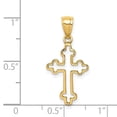 thumbnail image 2 of Finest Gold 14K Yellow Gold Polished Cross Pendant, 2 of 3