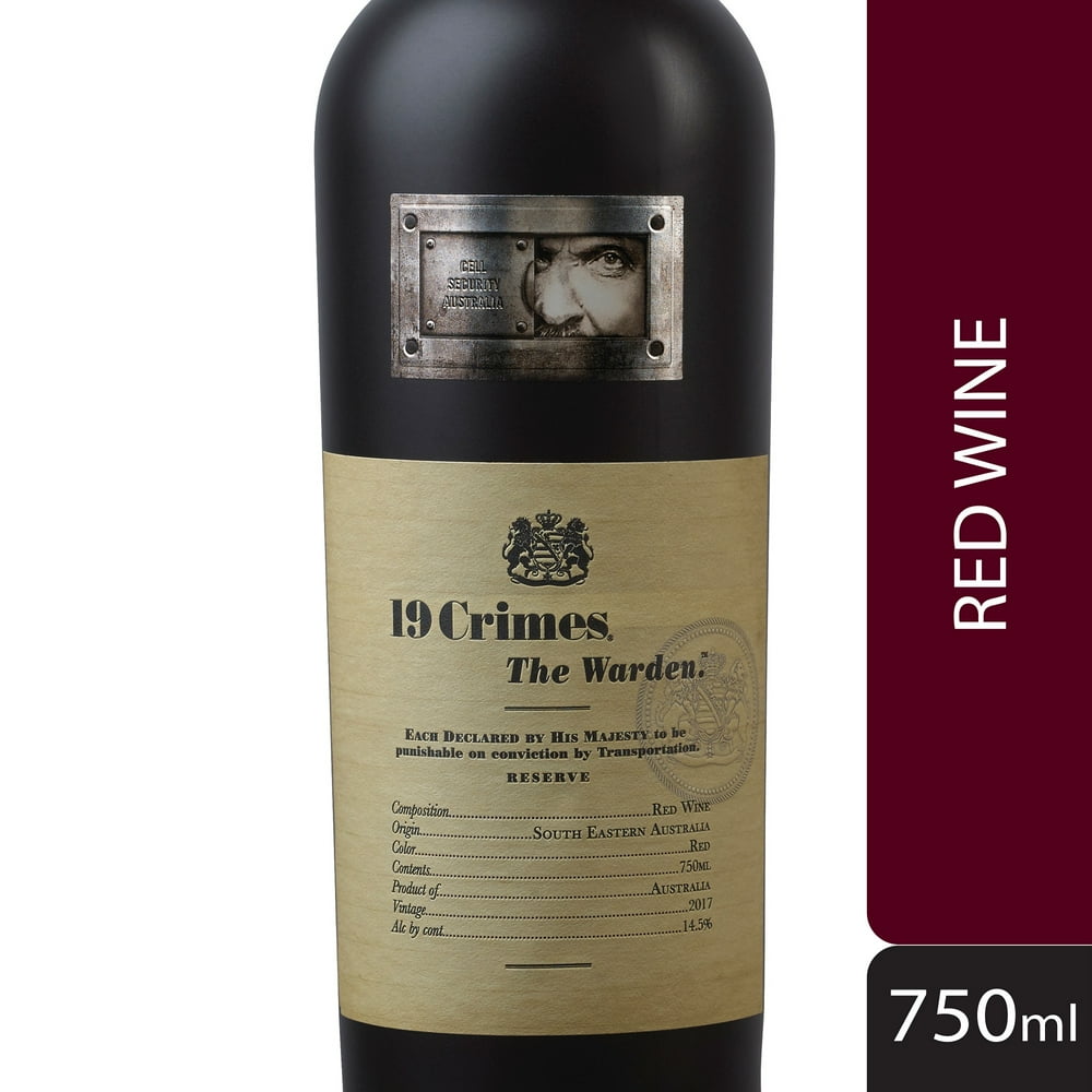19 CRIMES THE WARDEN RED WINE 750 ML