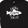 thumbnail image 3 of Inktastic Lucky Fishing Shirt Fish Toddler Hoodie, 3 of 4