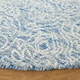thumbnail image 3 of SAFAVIEH Metro Aditi Medallion Area Rug, Blue/Ivory, 6' x 6' Round, 3 of 8