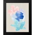 thumbnail image 2 of Cartissi 19x24 Black Modern Framed Museum Art Print Titled - Floral Block III, 2 of 5