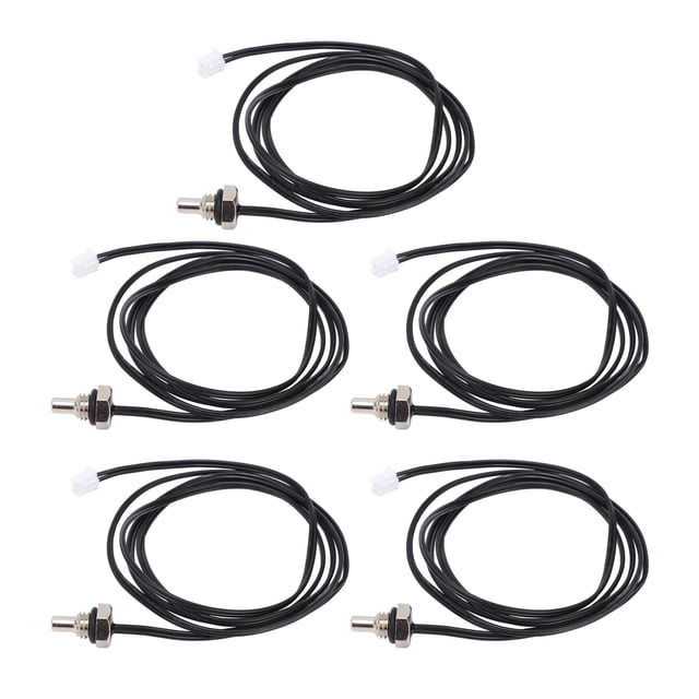 NTC Temp Probe, Sensitive Wide Use Accurate Hex Head Thermistor Sensor M8 Thread For Measuring 10K,50K,100K
