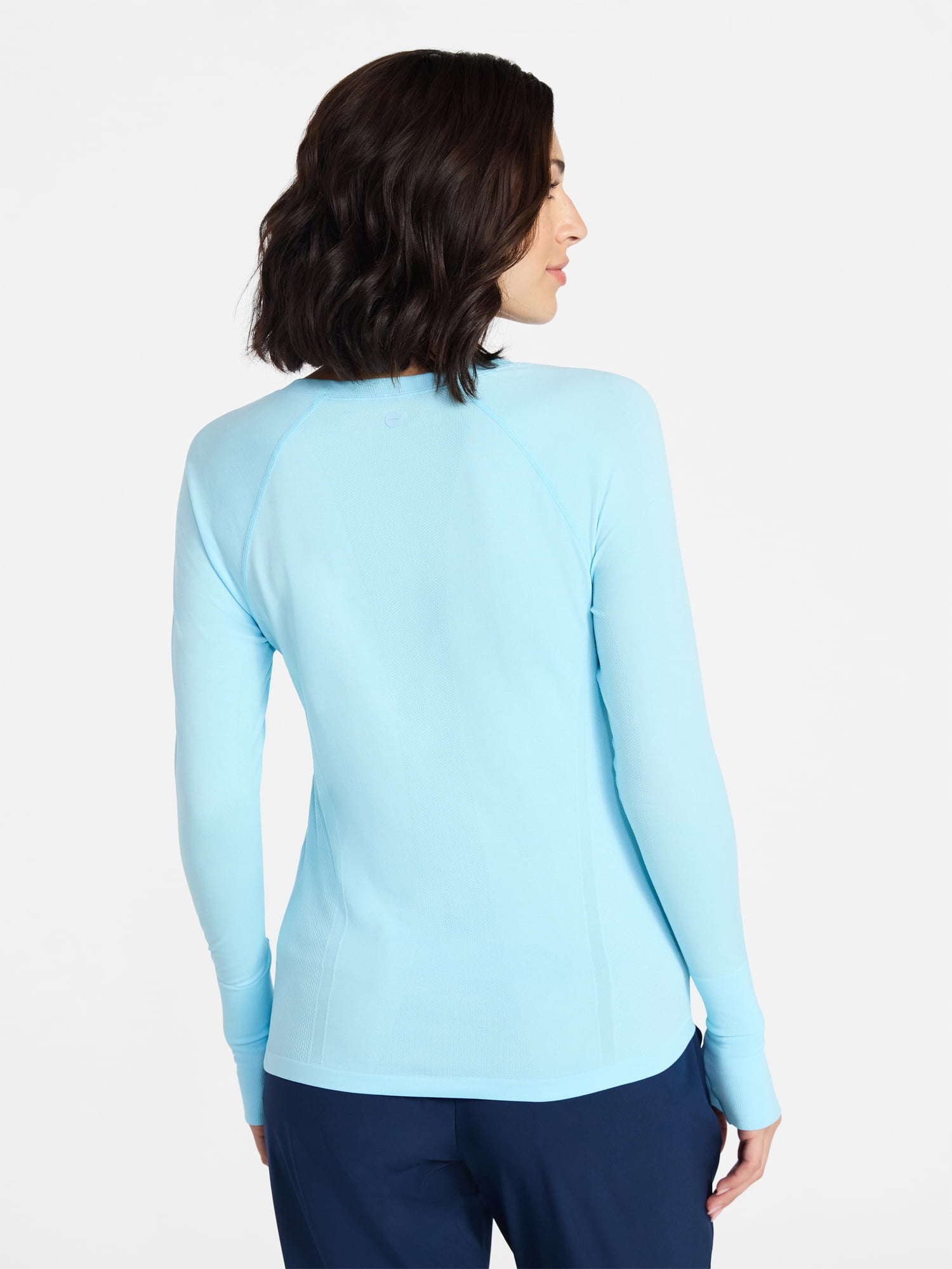 Avia Women's Seamless Tee with Long Sleeves, Sizes XS-XXXL