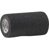 3M Vetrap 4 inch x 5 yard Self-Adherent Bandage Wrap - Black Pack of 6 Rolls