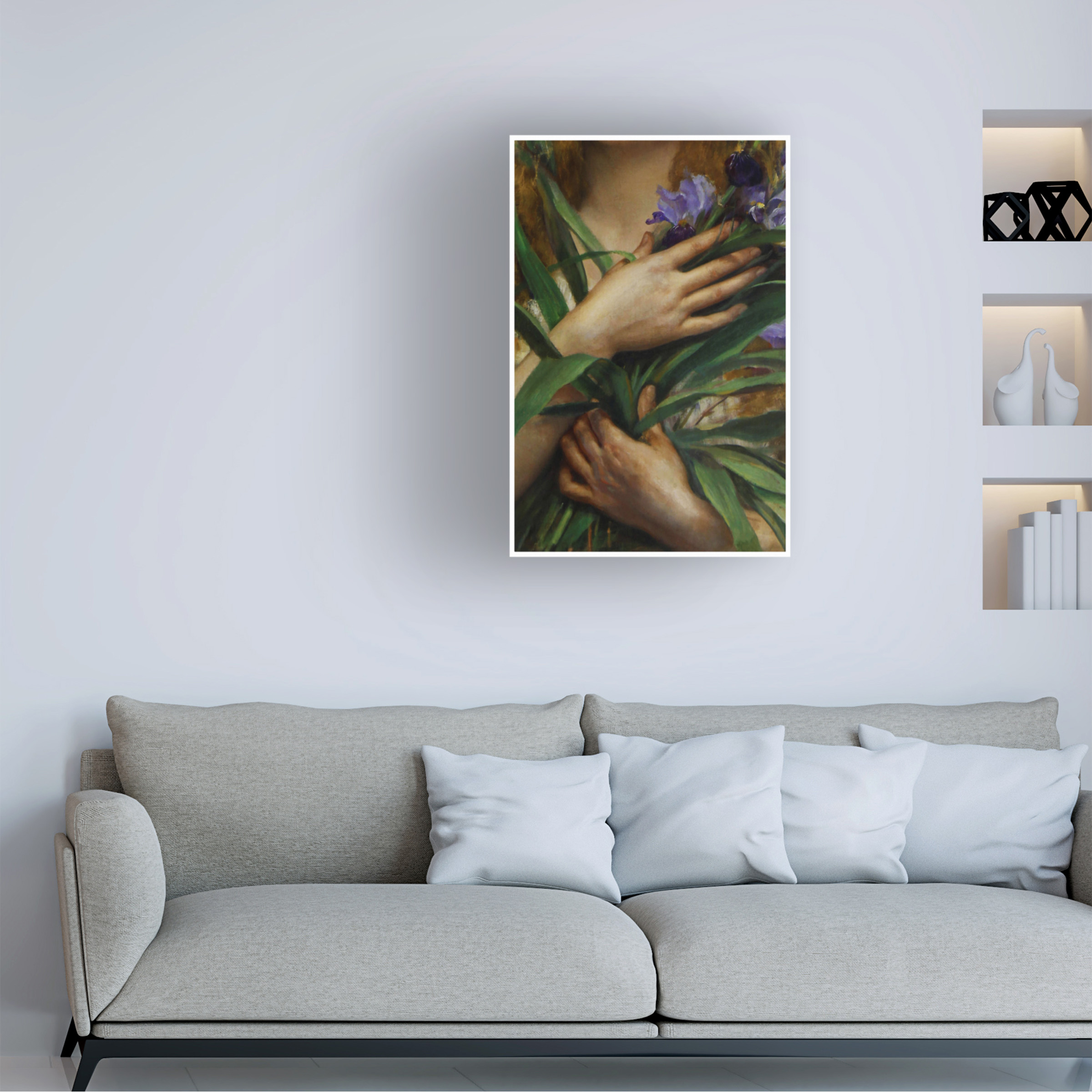Trademark Fine Art Vintage Lavoie Ophelia Detail Canvas Wall Art - 16x24