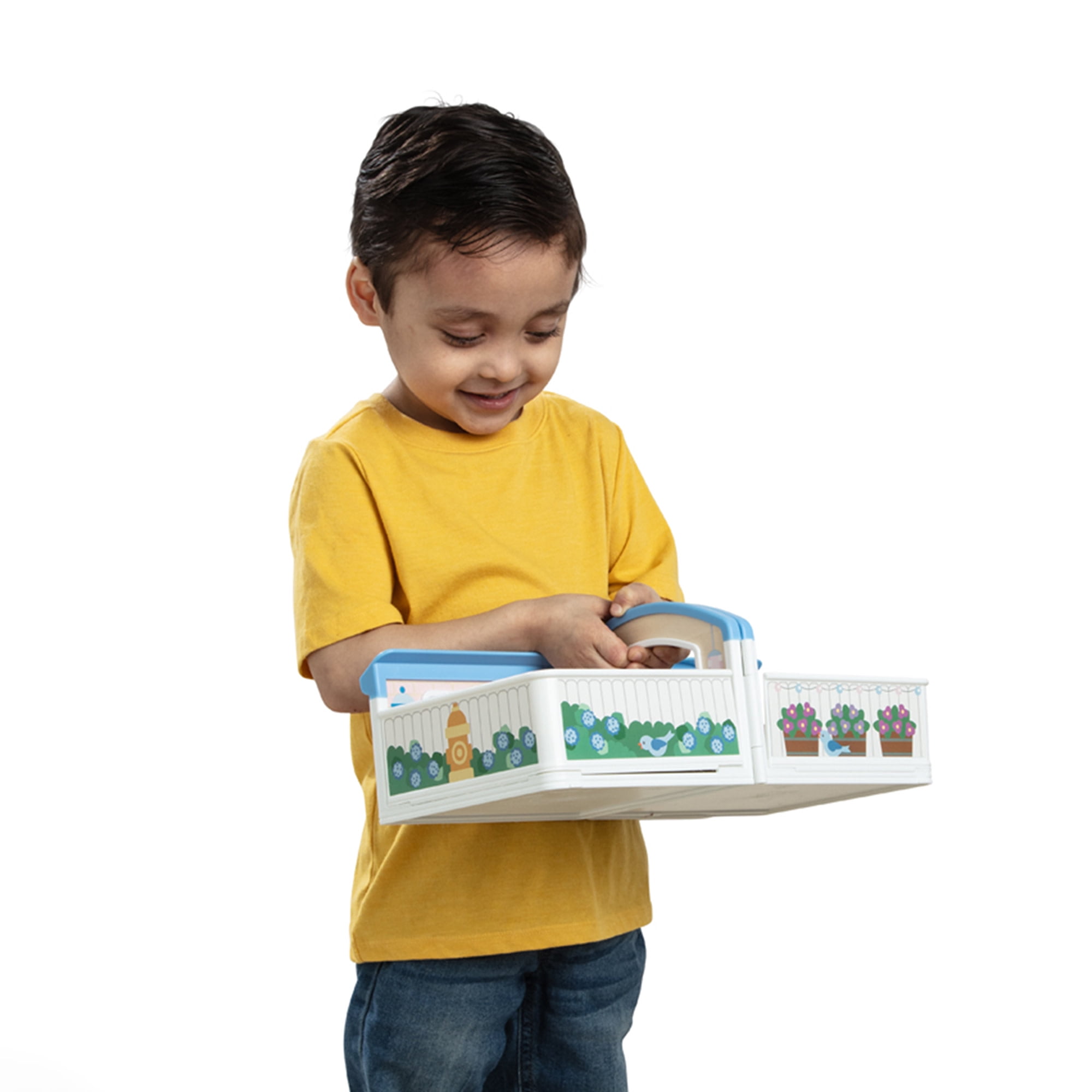 Melissa & Doug Cheery Lane Modular Dollhouse Play Set, Ages 2+
