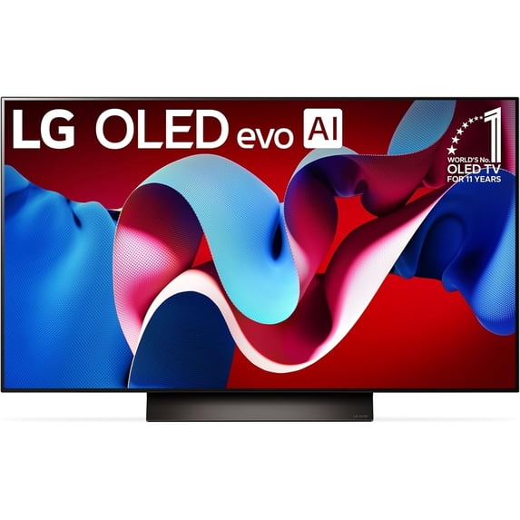 Restored LG OLED48C4PUA 4K (3840x2160) 48" Smart OLED HDR TV, Black (Refurbished)