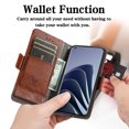 thumbnail image 2 of Case for OnePlus 10 PRO 5G Cover Leather Wallet Folio Case Book Design Flip Magnetic Closure - Brown, 2 of 5