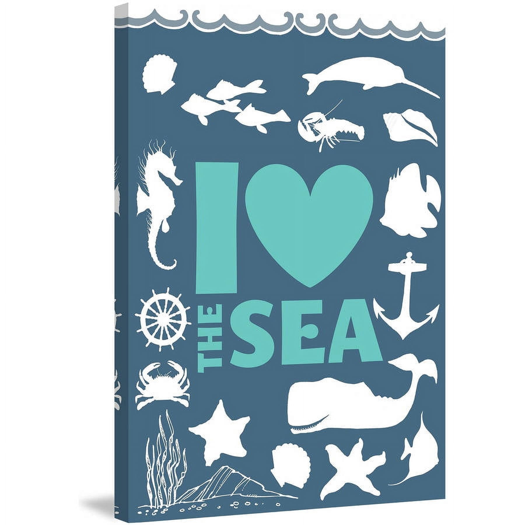 "The Sea" Painting Print on Wrapped Canvas