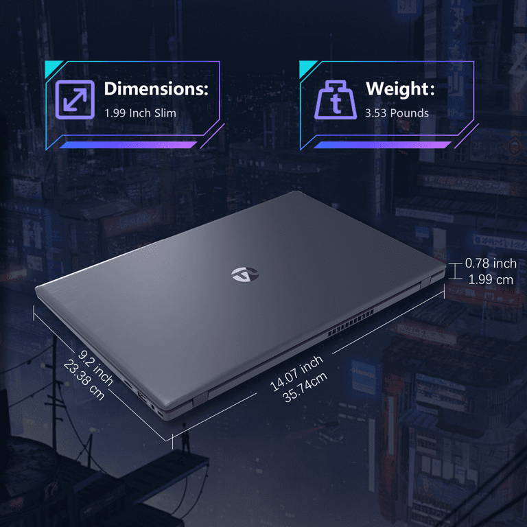 Ningmei HustleForge 15.6 inch Windows Laptop Intel N5095 16GB RAM