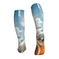thumbnail image 2 of Bixox Surfing Cat Sun Print Compression Socks,Compression Socks Women & Men Circulation for Medical,Running,Athletic, 2 of 7