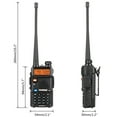 thumbnail image 3 of 1.5" LCD Professional UV-5R Two way Radio 5W VHF UHF Transceiver Ham Walkie Talkie 128CH 400-520MHz Support encryption CTCSS function, 3 of 16