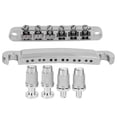 thumbnail image 1 of Ensemble complet de chevalets pour guitare électrique 12 cordes, alliage de zinc argenté, pièces et accessoires, 1 of 4