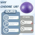 thumbnail image 4 of BESTSKY Exercise Ball,6.3"*6.3"*3.15" Birthing Ball,Anti-Slip Texture Exercise Balls,Purple, 4 of 7