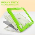 thumbnail image 7 of XYX For iPad Pro 12.9 inch Case (2022/2021/2020/2018), 3in1 Heavy Duty Shockproof Tablet Case with Stand, Shoulder Strap, Rainbow Green, 7 of 7