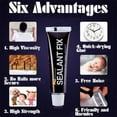 thumbnail image 5 of 5PCS Sealant Fix, All Purpose Glue Kit Quick Drying Glue, Invisible Nail-Free Sealant Strong Repair Sealing Fix for Stick Kitchen Shelves Metal Glass Wood, 5 of 6