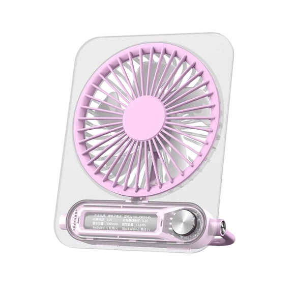 Summer Savings! Boovnll Desk Fan, Adjustable High Speed USB Rechargeable Table Fan Lightweight Compact Quiet Small Fan for Home, Bedroom, Office, Travel, Camping, RVs, Summer Gift, Mini Fan - Fan