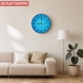thumbnail image 5 of Wooden Wall Clock with Geometric Mandala Pattern Design for Artistic Home Decor, Battery Operated(AA Batteries Not Inclued), Silent Movement, Accurate Time, Size 9. 8in/25cm, 5 of 8