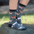 thumbnail image 4 of Longhorn Steer Socks 2-Pack (Texas Orange/Gray Heather, Medium), 4 of 4