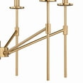 thumbnail image 4 of Vaxcel Kedzie 6 Light 2 Tier Brass Mid-Century Modern Chandelier, 4 of 5