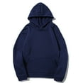 thumbnail image 2 of Rciityk Navy Hoodies for Men Fall Fashion Solid Hooded Sweatshirt Gym Sports Pullover Tops Casual Athletic Long Sleeve Sweatshirt, 2 of 6