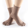 thumbnail image 4 of Calcetines cómodo punta Calcetines altos de Calcetines deportivos Sunnimix Calcetines de algodón de cinco dedos, 4 of 5