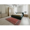 thumbnail image 4 of Ahgly Company Indoor Square Mid-Century Modern Light Copper Gold Oriental Area Rugs, 6' Square, 4 of 6
