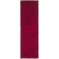 thumbnail image 6 of SAFAVIEH Clyde Solid Plush Polyester Shag Runner Rug, Red, 2'3" x 8', 6 of 10