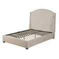 thumbnail image 3 of Alpine Furniture Ava Upholstered Platform Bed, Multiple Sizes, 3 of 4